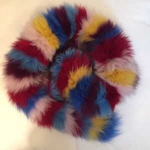 Jocelyn Multicolor Fox Fur Scarf